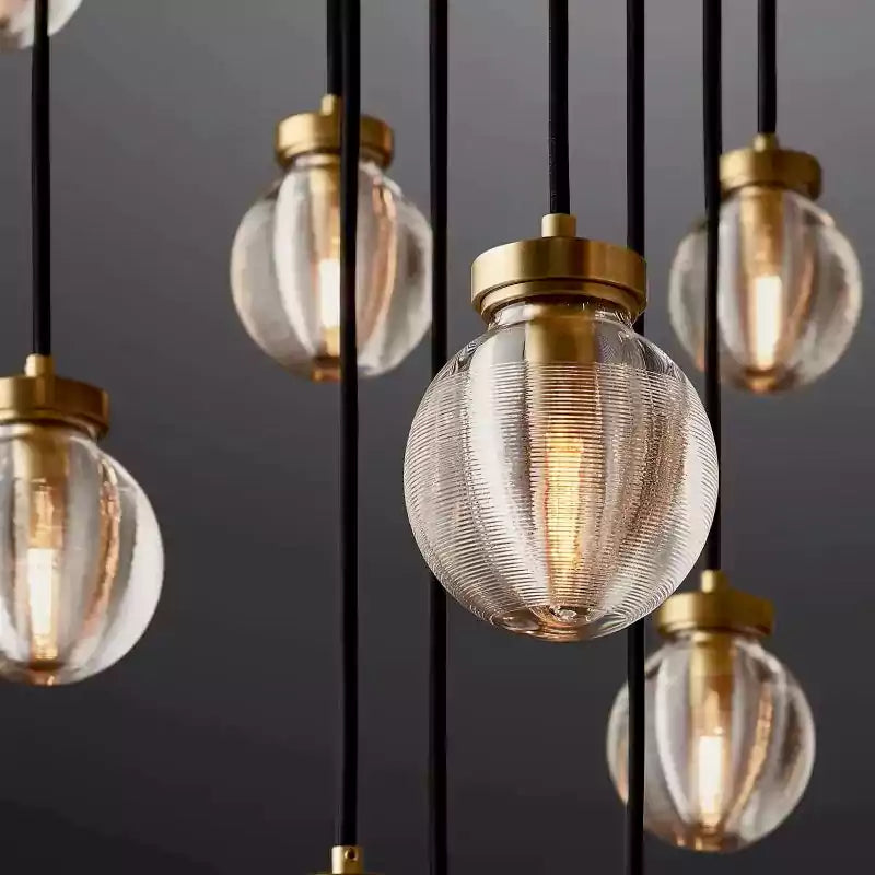 KL Pearls Spherical Round Chandelier 60"