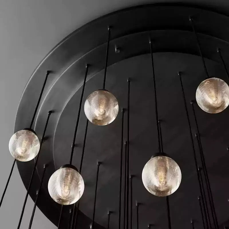 KL Pearls Spherical Round Chandelier 60"