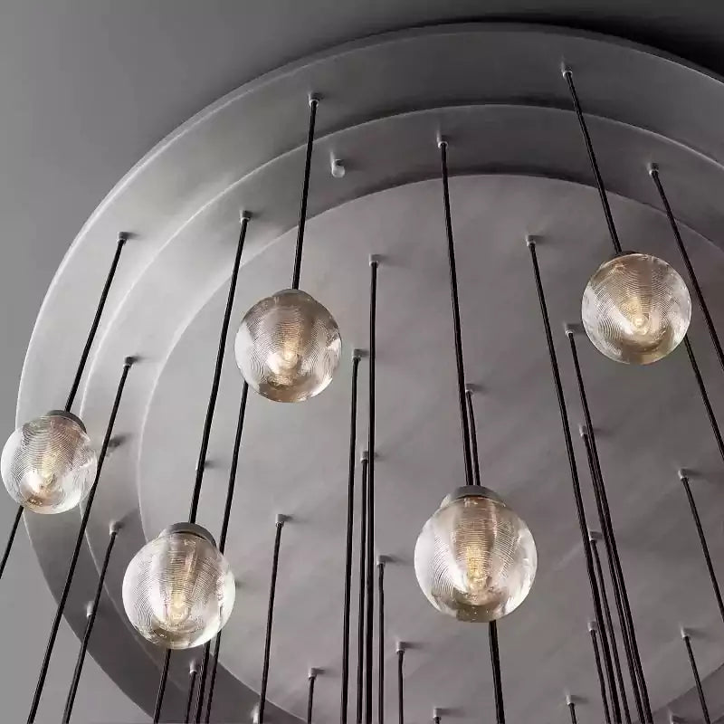 KL Pearls Spherical Round Chandelier 60"