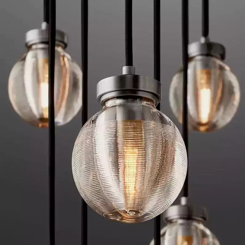 KL Pearls Spherical Round Chandelier 60"