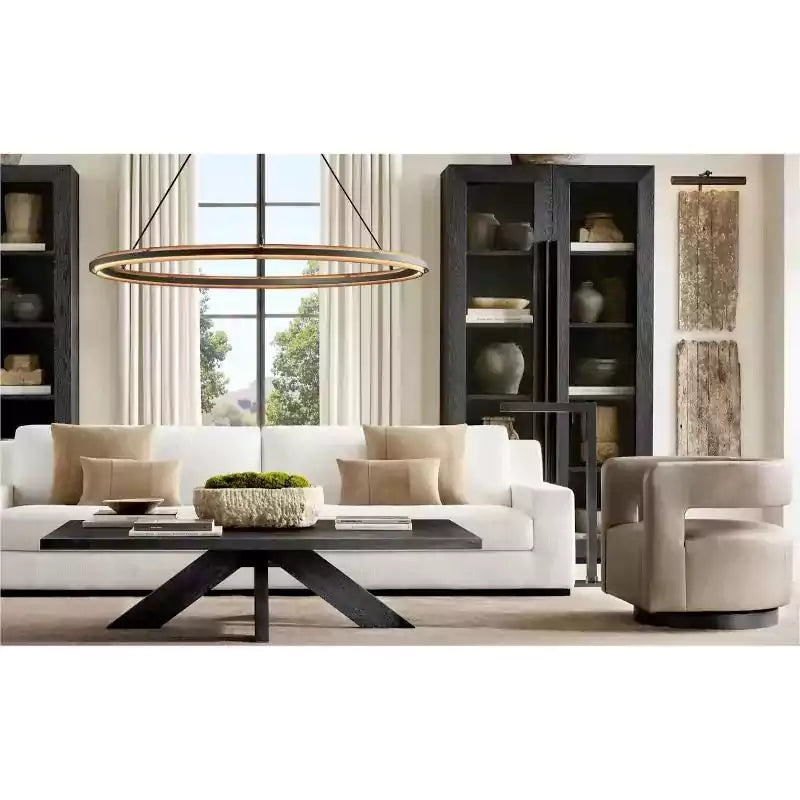 KL Peral Round Chandelier 48"