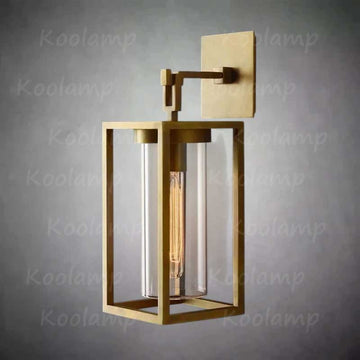 Petruse Structured Glass Square Wall Sconce