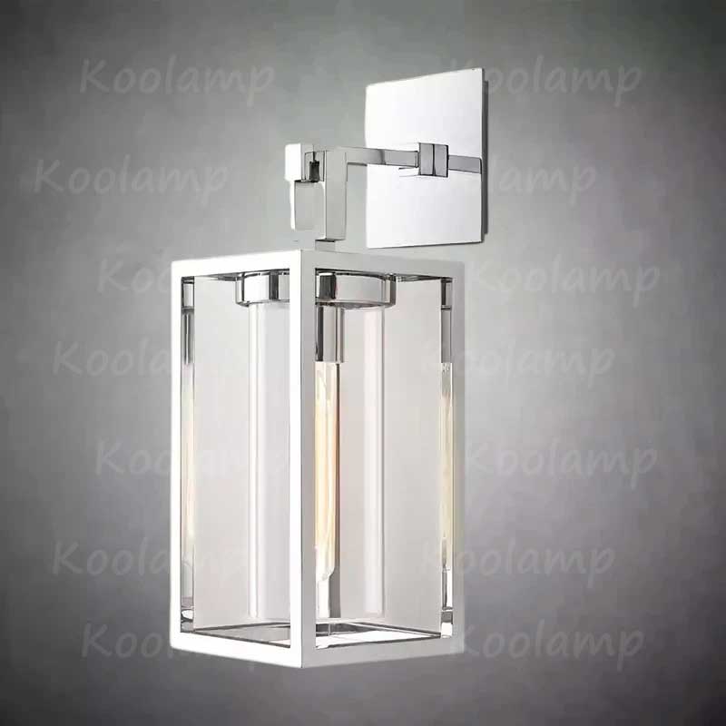 Petruse Structured Glass Square Wall Sconce