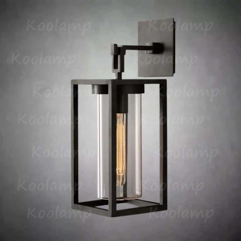 Petruse Structured Glass Square Wall Sconce