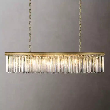 KL Rhysa Rectangular Chandelier 49"