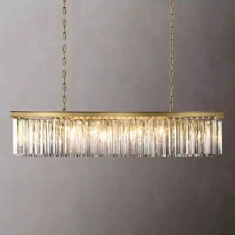 KL Rhysa Rectangular Chandelier 49"