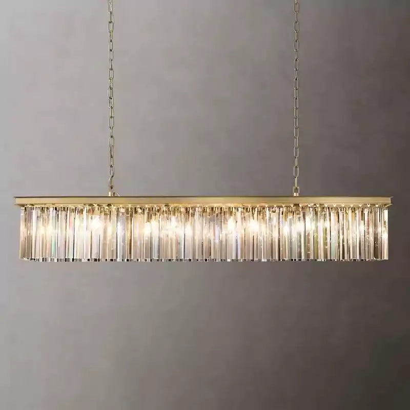KL Rhysa Rectangular Chandelier 49"