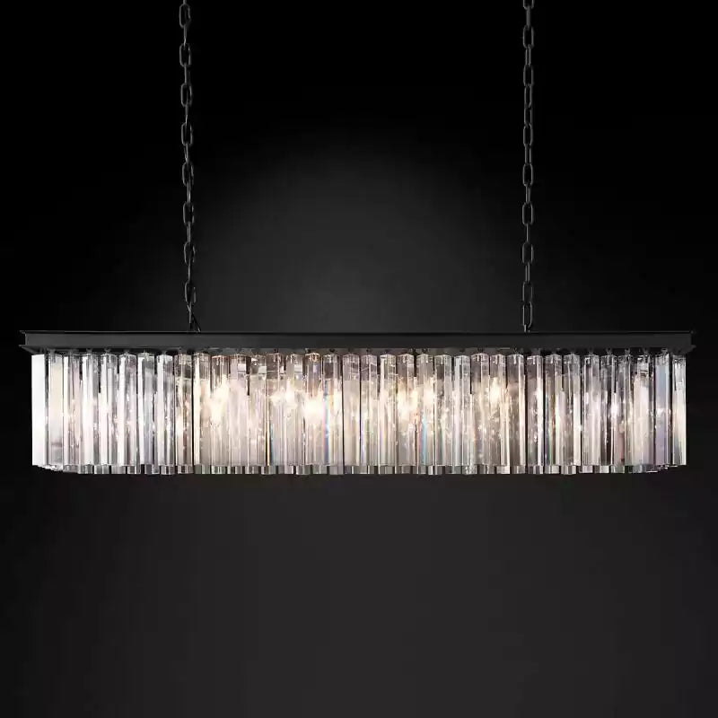 KL Rhysa Rectangular Chandelier 49"