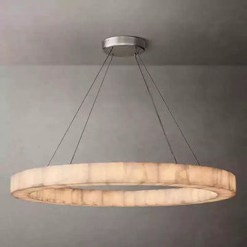 KL Rivaga Alabaster Round Chandelier 60"