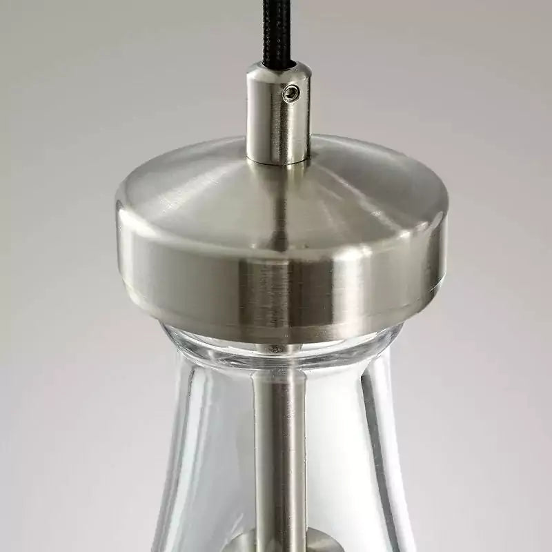 Raindrop 2 Lights Rod Round Chandelier
