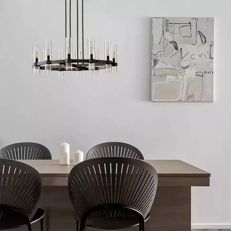 KL Ravella Round Chandelier 36"