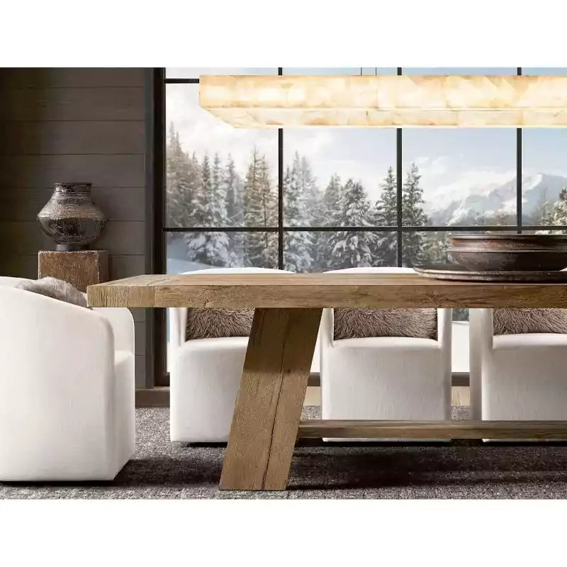 KL Rivaga Rectangular Alabaster Chandelier 72"