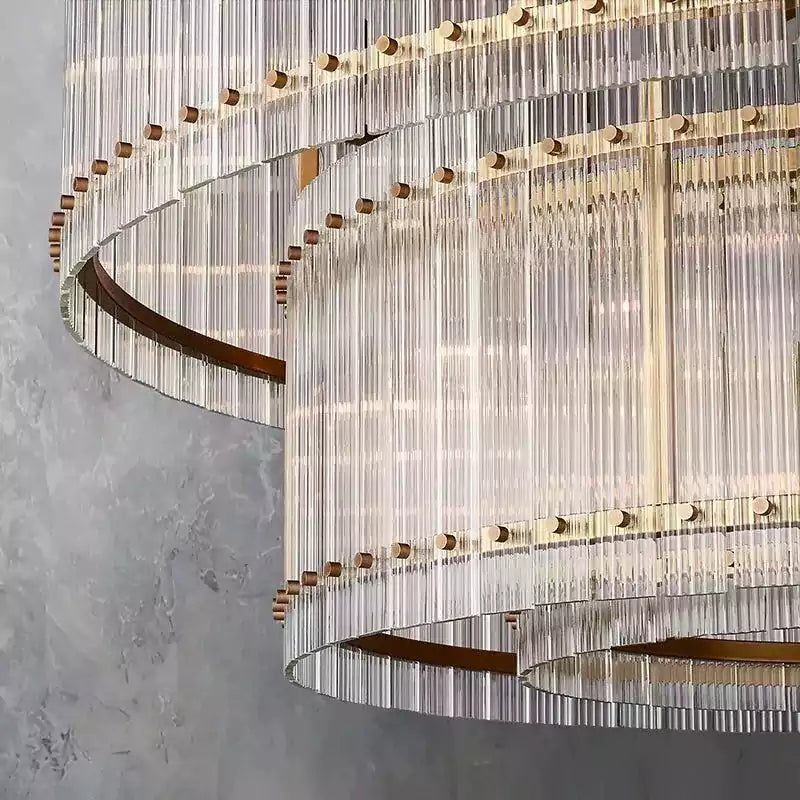 San Marcon Two Tier Round Chandelier 48"