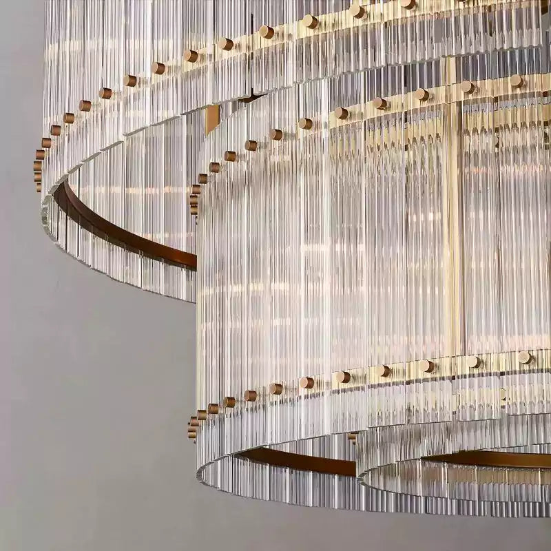 San Marcon Two Tier Round Chandelier 60"