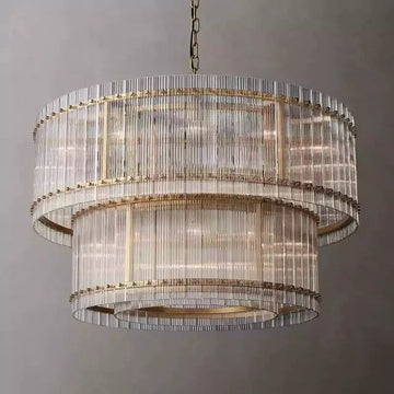 San Marcon Two Tier Round Chandelier 48"