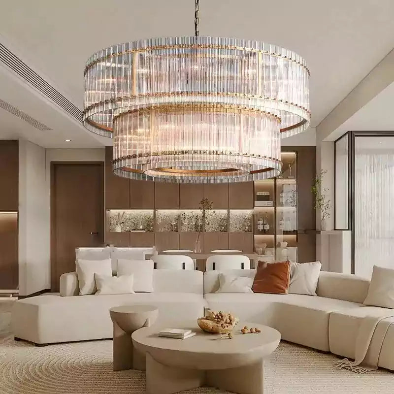 KL San Marcol Two Tier Round Chandelier 60"
