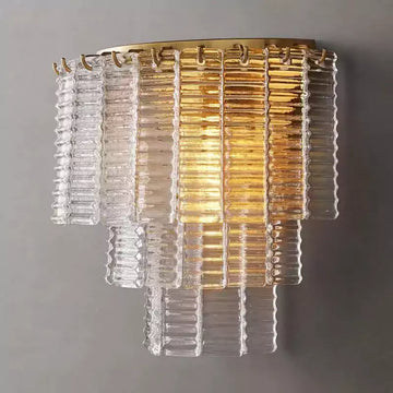 KL Sirena Clear Glass Wall Sconce