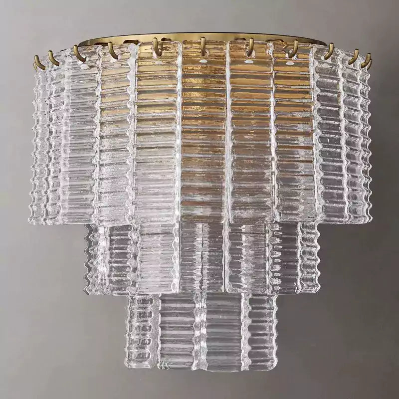 KL Sirena Clear Glass Wall Sconce