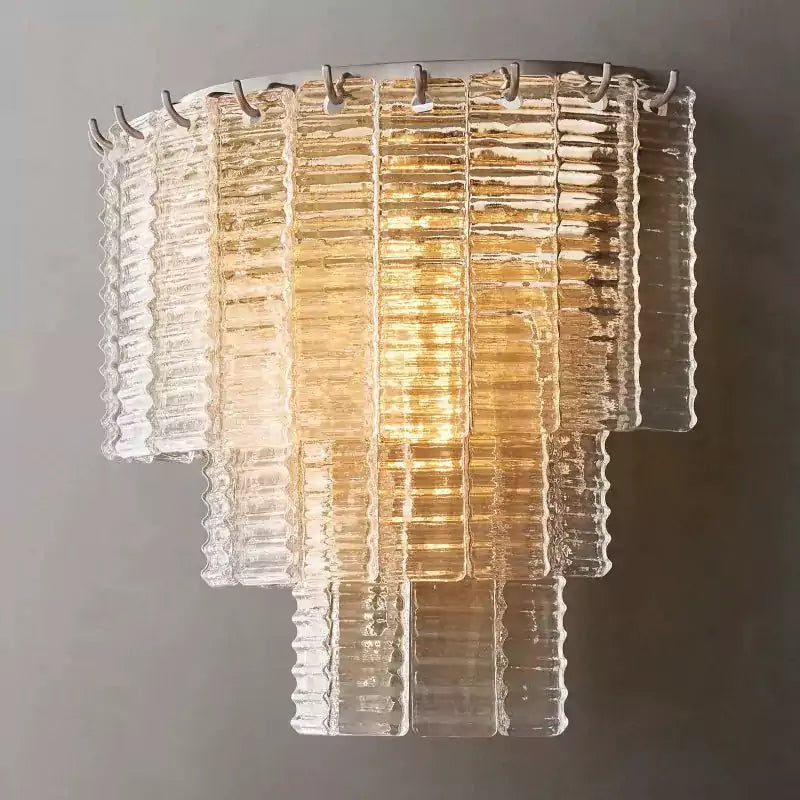 KL Sirena Clear Glass Wall Sconce