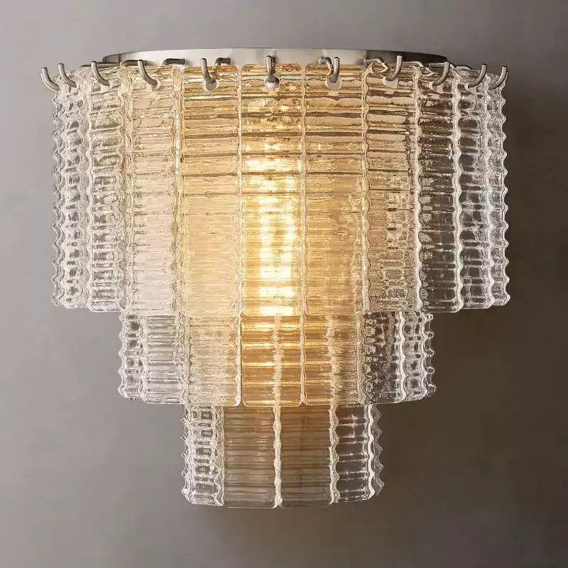 KL Sirena Clear Glass Wall Sconce