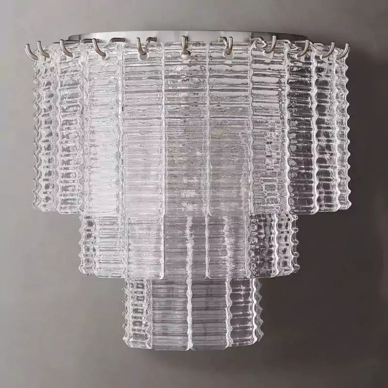 KL Sirena Clear Glass Wall Sconce