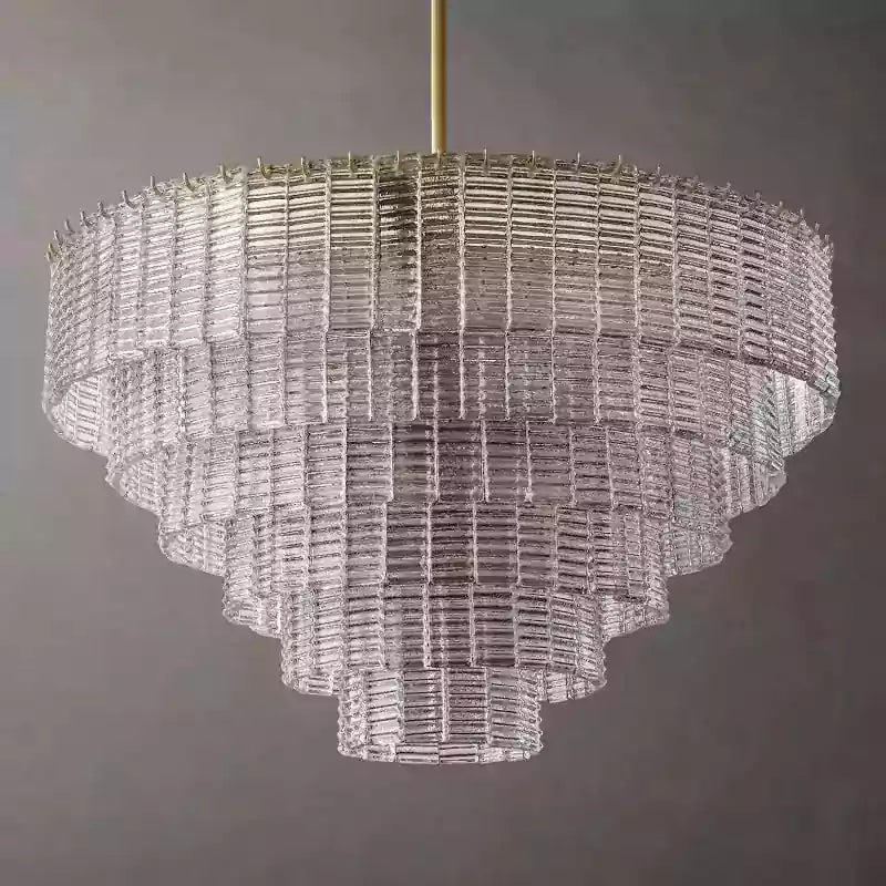 KL Sirena Clear Glass Round Chandelier 41"