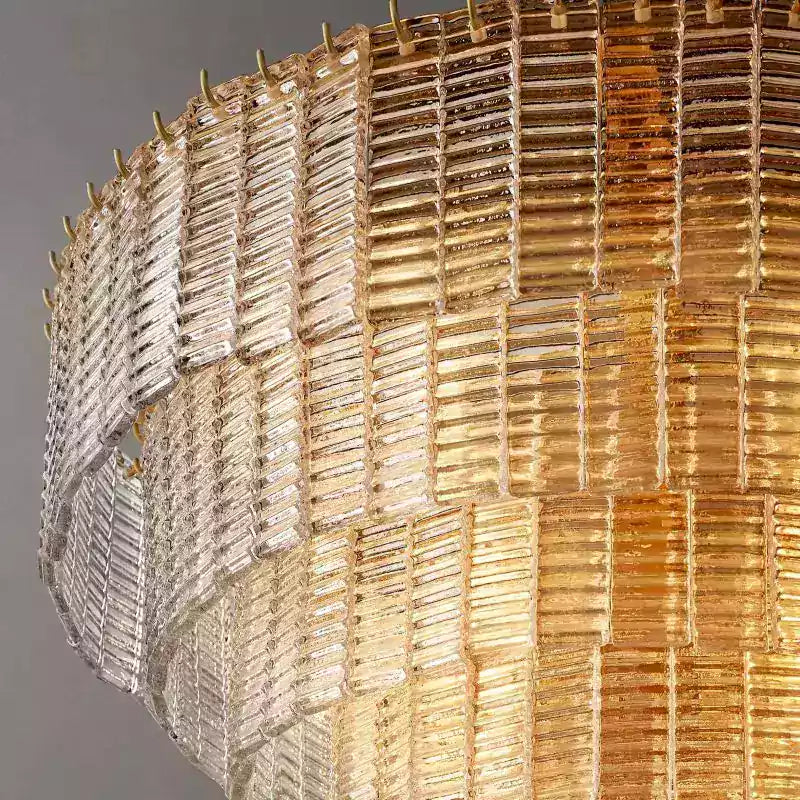 KL Sirena Clear Glass Round Chandelier 41"