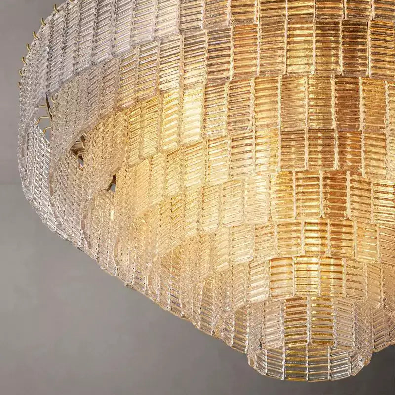 KL Sirena Clear Glass Round Chandelier 52"