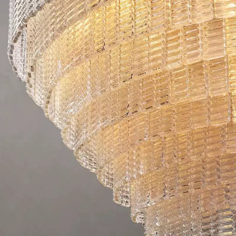 KL Sirena Clear Glass Round Chandelier 52"