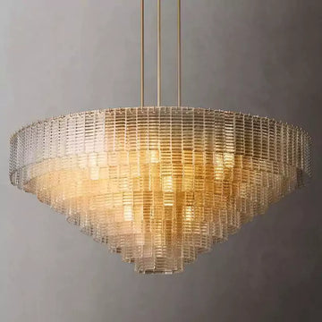 KL Sirena Clear Glass Round Chandelier 65"