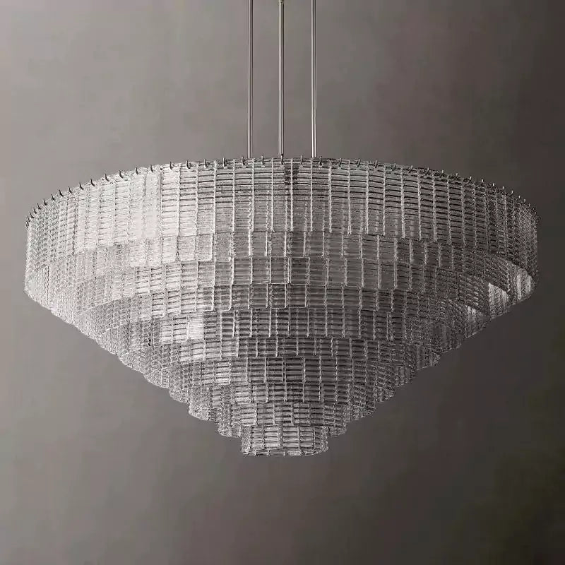 KL Sirena Clear Glass Round Chandelier 65"