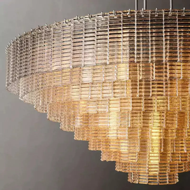 KL Sirena Clear Glass Round Chandelier 65"