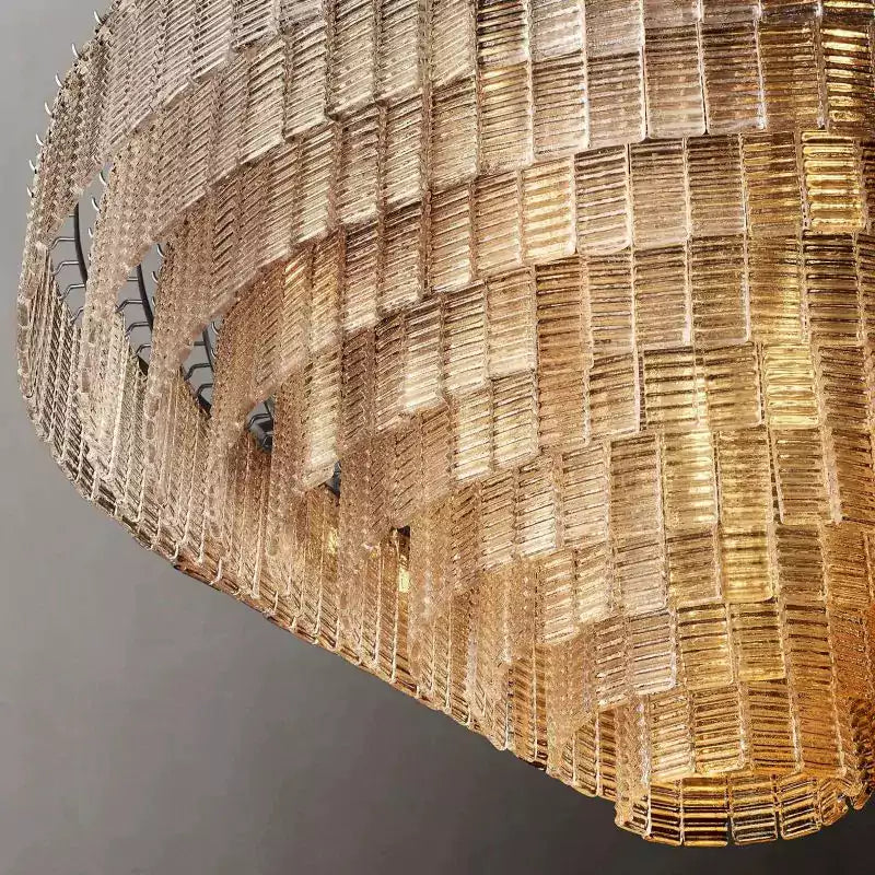 KL Sirena Clear Glass Round Chandelier 65"