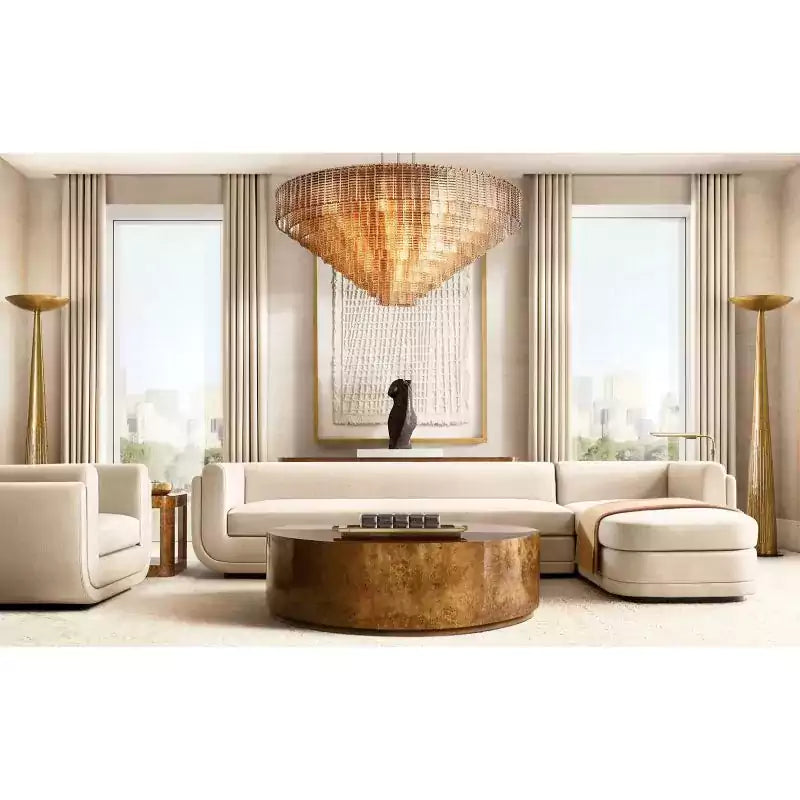 KL Sirena Clear Glass Round Chandelier 65"