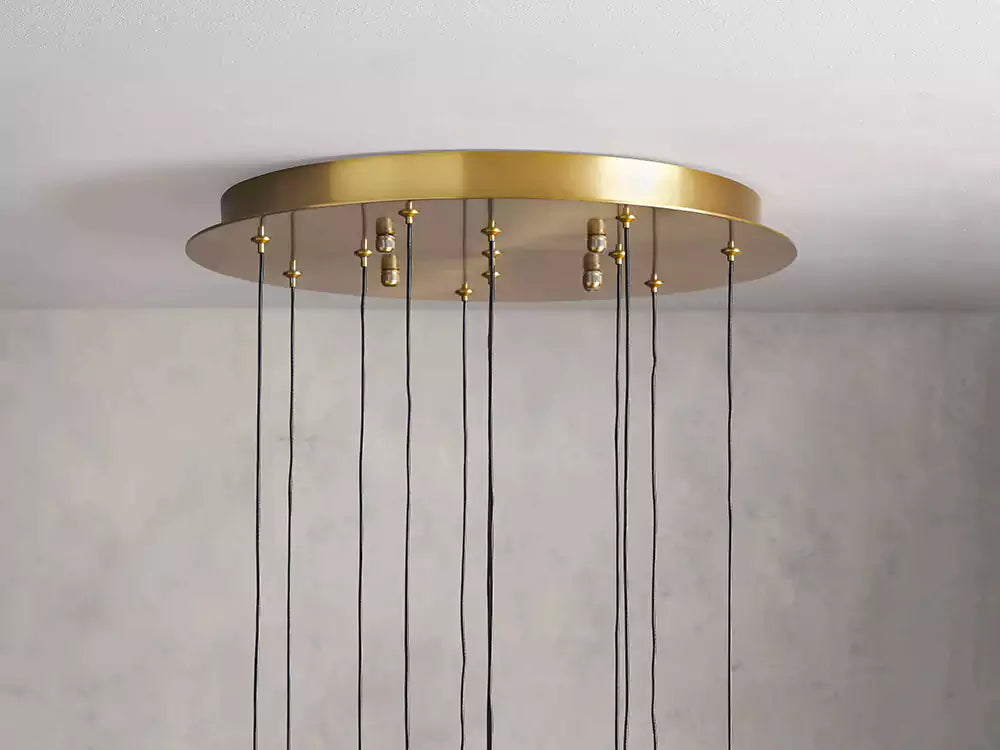 KL Solitaire Raindrop Round Chandelier