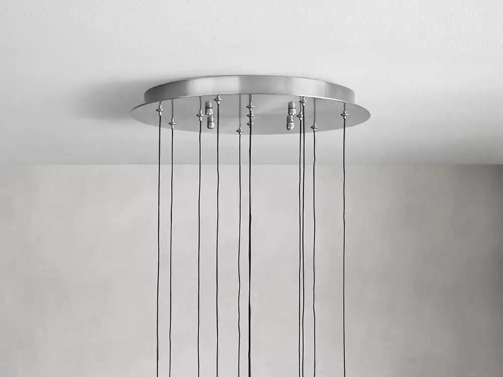 KL Solitaire Raindrop Round Chandelier