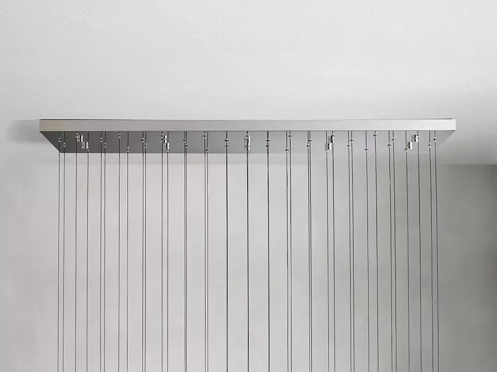 KL Solitaire Raindrop Linear Chandelier