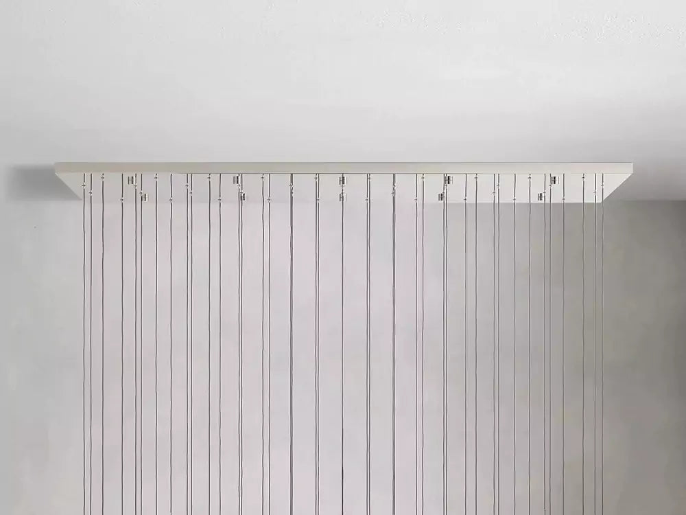 KL Solitaire Raindrop Linear Chandelier