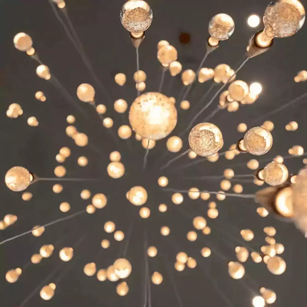 KL Solitaire Raindrop Linear Chandelier