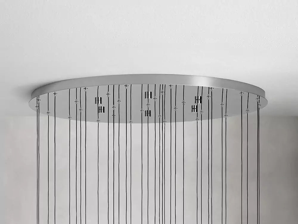 KL Solitaire Raindrop Round Chandelier