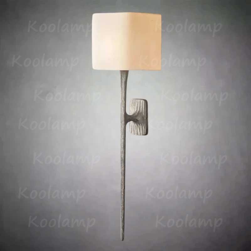 Thad Forged Grand Shaded Wall Sconce