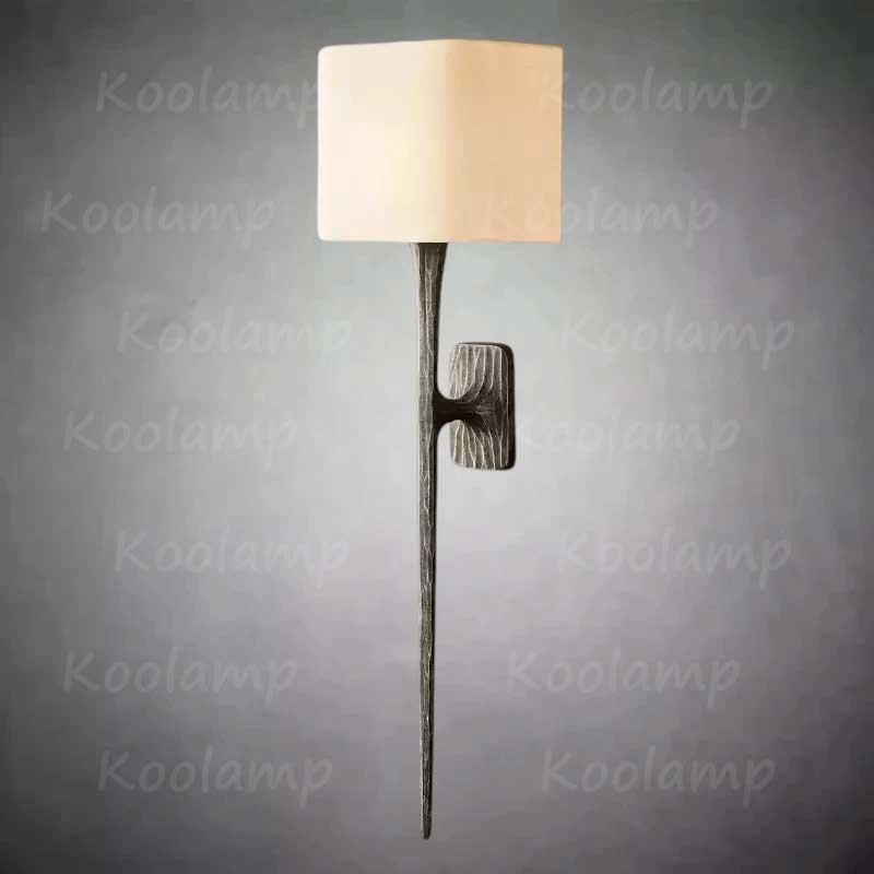 Thad Forged Grand Shaded Wall Sconce