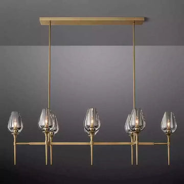 KL Tulipe Linear Chandelier 52"
