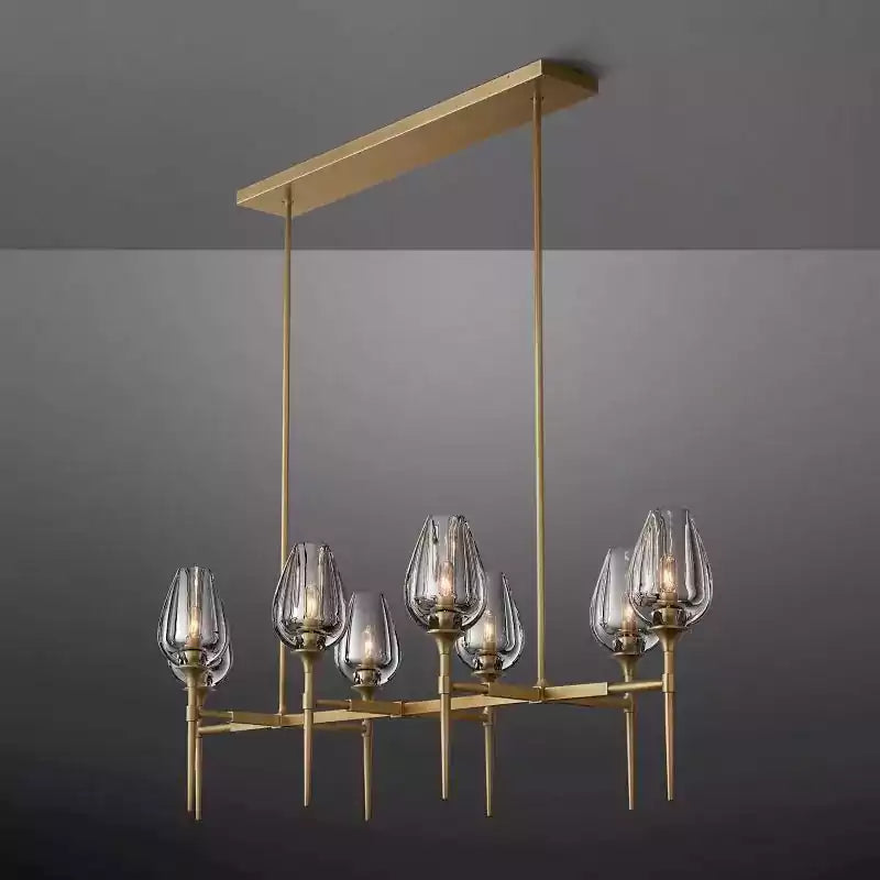KL Tulipe Linear Chandelier 52"