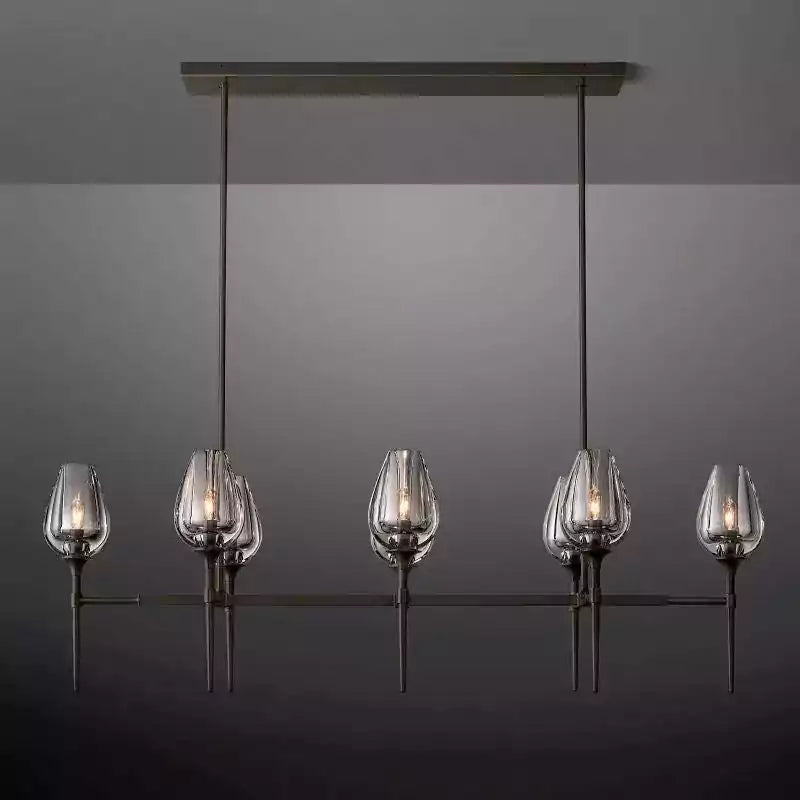 KL Tulipe Linear Chandelier 52"