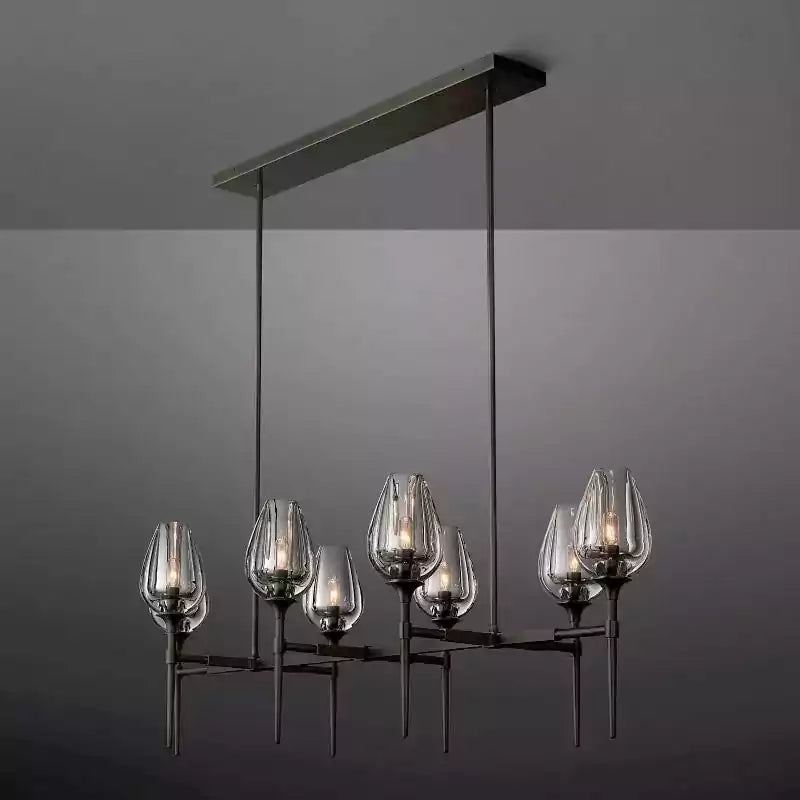 KL Tulipe Linear Chandelier 52"
