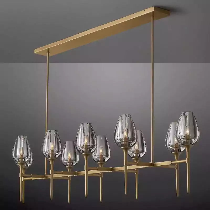 KL Tulipe Linear Chandelier 65"