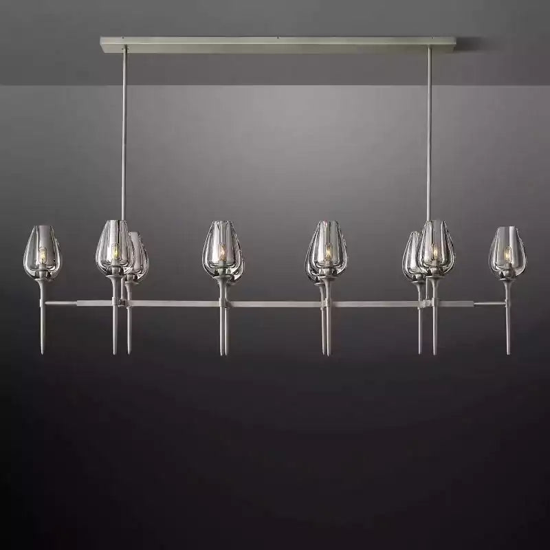 KL Tulipe Linear Chandelier 65"