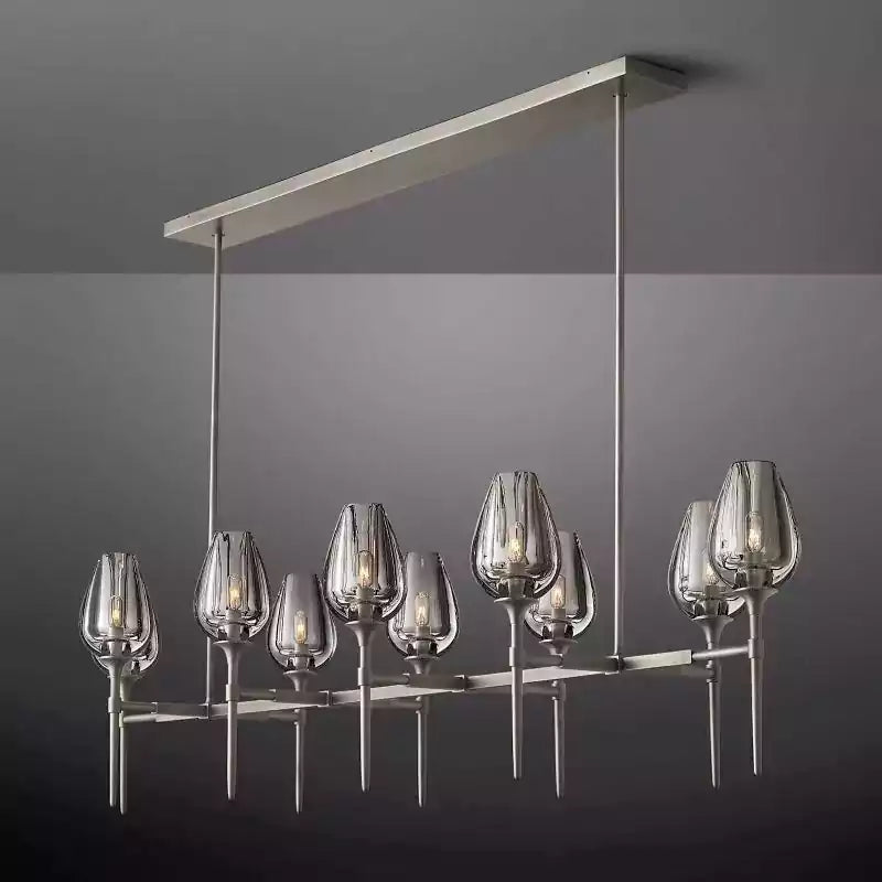 KL Tulipe Linear Chandelier 65"