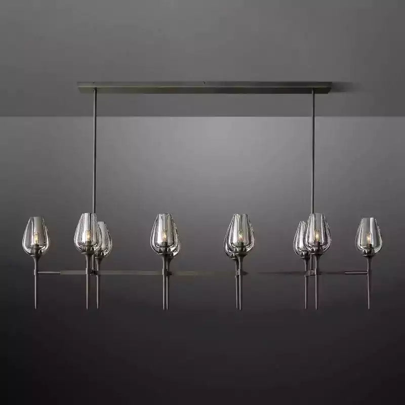 KL Tulipe Linear Chandelier 65"